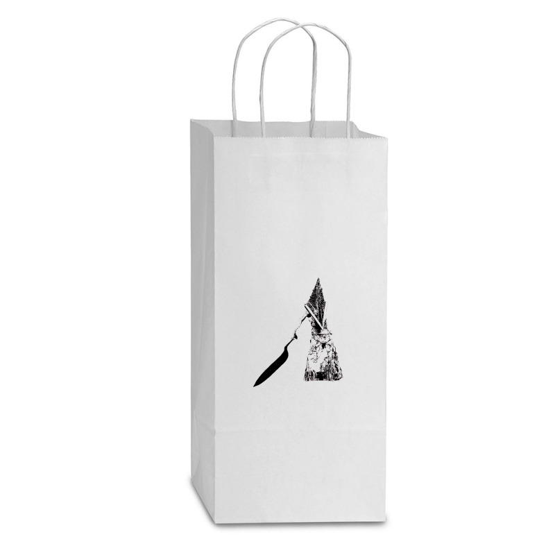 Silent Hill Pyramid Head Double Wine Paper Bag - 6 1/2 X 3 1/2 X 12 3/8 | Artistshot