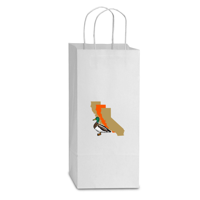 California Border Double Wine Paper Bag - 6 1/2 X 3 1/2 X 12 3/8 | Artistshot