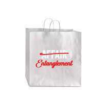 Not An Affair An Entanglement Jumbo Paper Bag - 18 X 7 X 18 3/4 | Artistshot