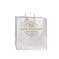 Castillo De San Marcos National Monument T Shirt Jumbo Paper Bag - 18 X 7 X 18 3/4 | Artistshot