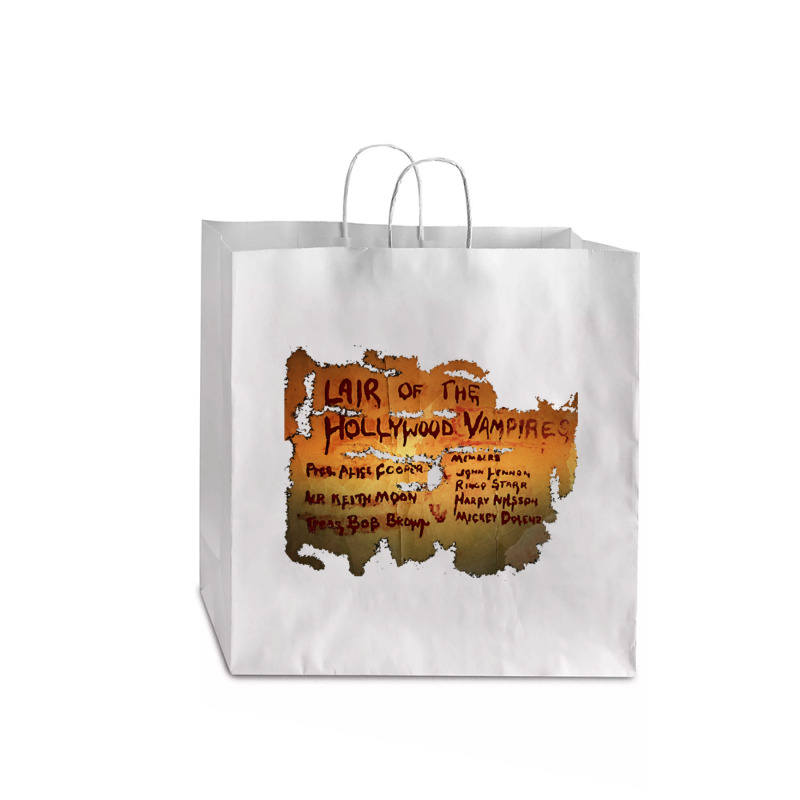 Lair Of The Hollywood Vampires Design Jumbo Paper Bag - 18 X 7 X 18 3/4 | Artistshot