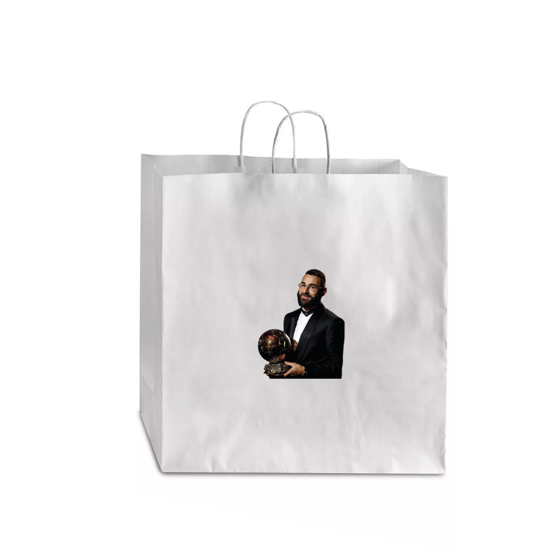 Karim Benzema Ballon D'or 2022 Jumbo Paper Bag - 18 X 7 X 18 3/4 | Artistshot