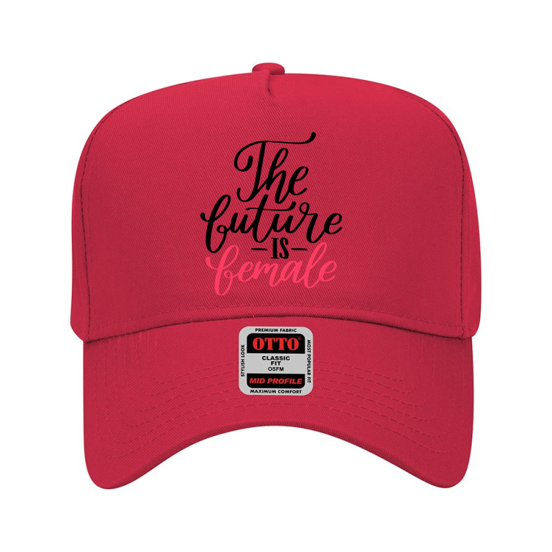 Future Is Female Hand Lettering Style Adjustable Baseball Cap by Bertaria | Artistshot