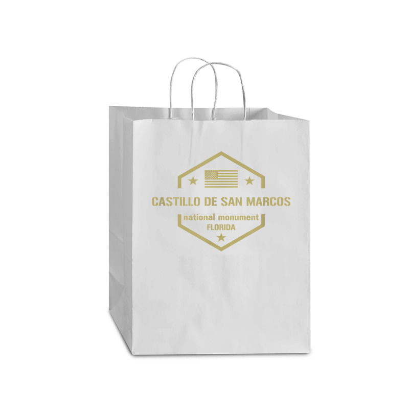 Castillo De San Marcos National Monument T Shirt Mart Paper Bag -13 X 7 X 17 | Artistshot