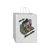 Cat On Analog Modular Synth Funny Synthesizer Mart Paper Bag -13 X 7 X 17 | Artistshot