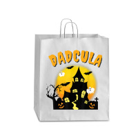 Dadcula Funny Dad Halloween Costume Spooky Season Scary Mens Queen Paper Bag - 16 X 6 X 19 1/4 | Artistshot