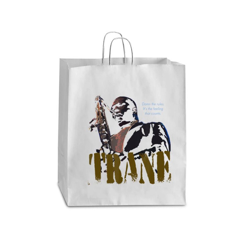 Coltrane Wisdom Jazz Saxophone Musician Queen Paper Bag - 16 X 6 X 19 1/4 | Artistshot