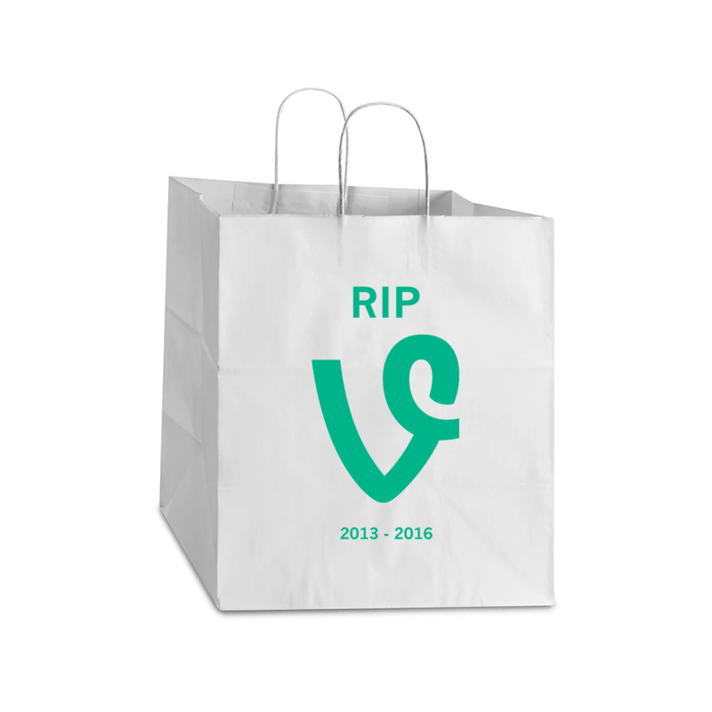 Rip Vine V2 Essential Take Out Paper Bag - 14 X 10 X 15 1/2 | Artistshot