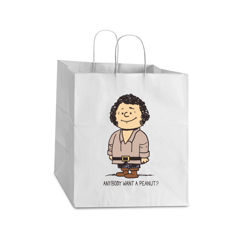 Anybody Want A Peanut Take Out Paper Bag - 14 X 10 X 15 1/2 | Artistshot