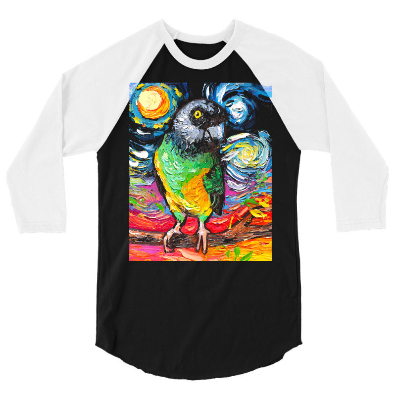 Parrot T  Shirt Senegal Night T  Shirt 3/4 Sleeve Shirt by victorycanola | Artistshot