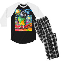 Parrot T  Shirt Senegal Night T  Shirt Men's 3/4 Sleeve Pajama Set | Artistshot