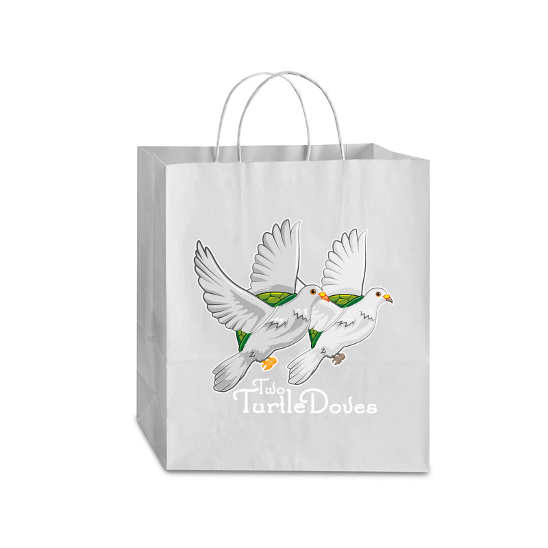 Two Turtle Doves 12 Days Christmas Song Funny Gift Traveler Paper Bag -13 X 6 X 15 3/4 | Artistshot