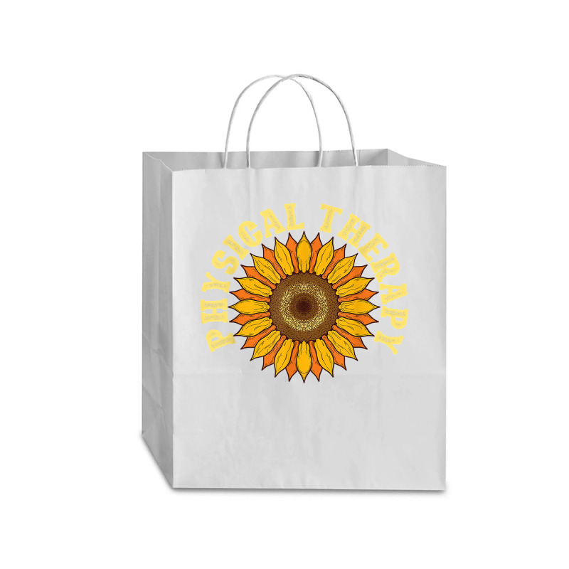 Yellow Flower Sunflower Hippie Pt Therapist Physical Therapy Traveler Paper Bag -13 X 6 X 15 3/4 | Artistshot