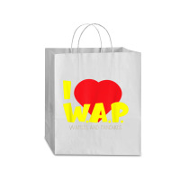 I (heart) W.a.p.   Song Parody   I Heart Pancakes & Waffles T Shirt Traveler Paper Bag -13 X 6 X 15 3/4 | Artistshot