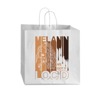 Melanin Drippin We Got It Loc'd Black Afro Natural Hair Vogue Paper Bag - 16 X 6 X 12 | Artistshot