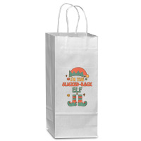 I'm The Slicked Back Elf Matching Team Squad Groovy Text Wine Paper Bag - 5 1/2 X 3 1/4 X 13 | Artistshot