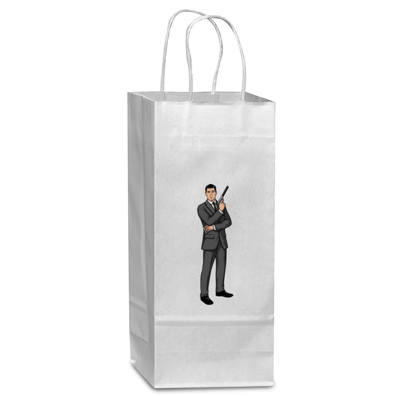 C:\users\dell\desktop\l2\chung 7\spies Spy Guy_.png Wine Paper Bag - 5 1/2 X 3 1/4 X 13 | Artistshot