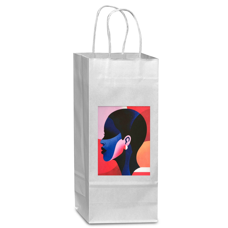 Beautiful Canvas Painting 24x36 Design Wine Paper Bag - 5 1/2 x 3 1/4 x 13 by cm-arts | Artistshot