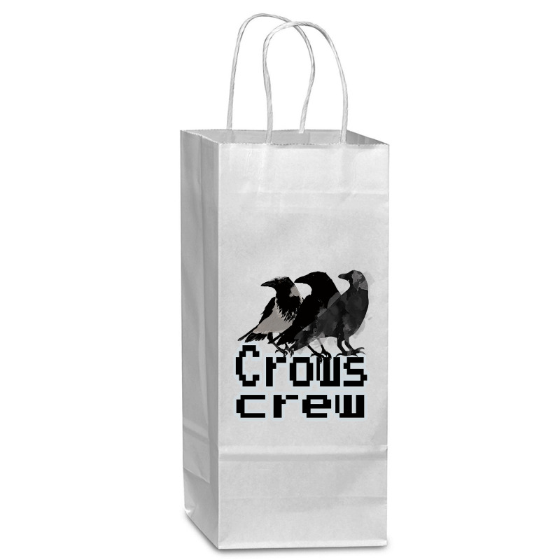 Crows Crew Wine Paper Bag - 5 1/2 X 3 1/4 X 13 | Artistshot