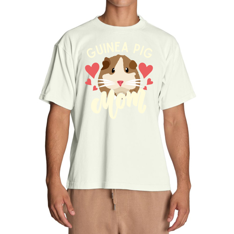 Guinea Pig Mom Love Hearts Gift For Pet Lovers Urban Heavy T-shirt | Artistshot