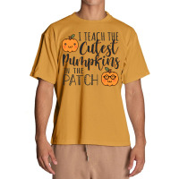 I Teach The Cutest Pumpkins In The Patch Funny Halloween Teacher Costu Urban Heavy T-shirt | Artistshot