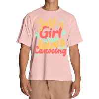 Just A Girl Who Love T  Shirt Just A Girl Who Loves Canoeing Gift Prod Urban Heavy T-shirt | Artistshot