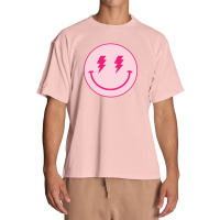 Lightning Bolt Happy Face Motivation Urban Heavy T-shirt | Artistshot