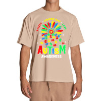 Autism Awareness T  Shirtautism Awareness Flower Gift T  Shirt Urban Heavy T-shirt | Artistshot