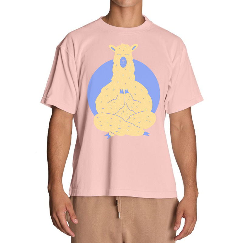 Llama Meditating T  Shirt Llama Meditating A Llama In A Yoga Pose Yoga Urban Heavy T-shirt by magdalena96229 | Artistshot