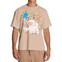 Autism T  Shirt Astronaut Balloon Autism Space T  Shirt Urban Heavy T-shirt | Artistshot