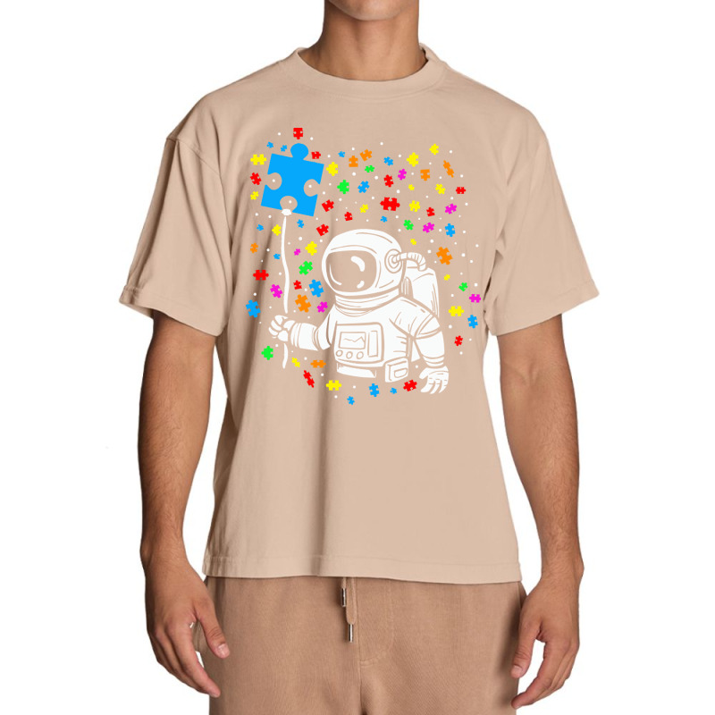 Autism T  Shirt Astronaut Balloon Autism Space T  Shirt Urban Heavy T-shirt by abigayle98988 | Artistshot