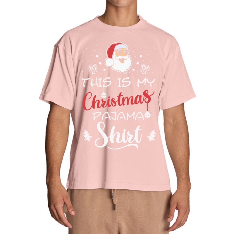 This Is My Christmas Pajama Shirt Funny Cmen'shristmas Urban Heavy T-shirt | Artistshot