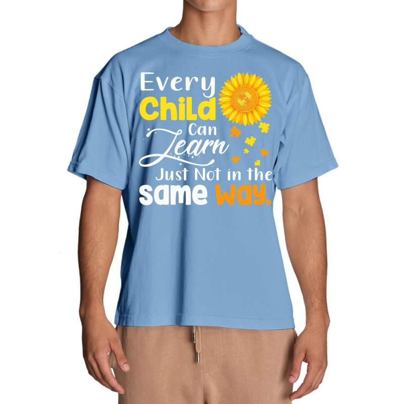 Autism Awareness T  Shirt Autism Special Education Teacher Shirt Sunfl Urban Heavy T-shirt by joanie38206 | Artistshot