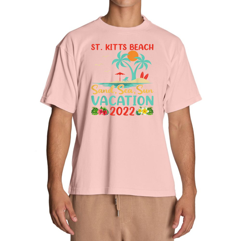 Beach Vacation 2022 Retro Lost Paradise St. Kitts Beach Urban Heavy T-shirt by Tiktify | Artistshot