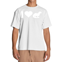 Marten T  Shirt I Love Marten Badger Lovers Sea Otter Badger T  Shirt Urban Heavy T-shirt | Artistshot