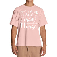 Mom Wife Nurse T  Shirt Mom Wife Nurse ( L P N, B S N, R N, N P) T  Sh Urban Heavy T-shirt | Artistshot