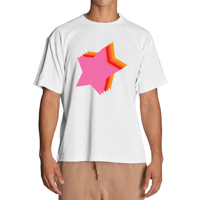 Lightning Star Red Star Orange Star Yellow Star Peach Star Teal Star Urban Heavy T-shirt by Terasshot | Artistshot