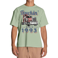 Truckin Since 1993 Trucker Big Rig Driver 29th Birthday T Shirt Urban Heavy T-shirt | Artistshot