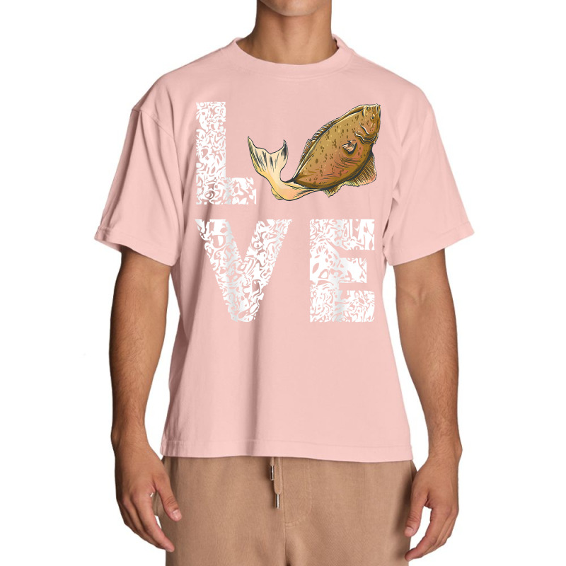 Halibut Love Fisherman Halibut Fish Flounder Fish Fishing T Shirt Urban Heavy T-shirt | Artistshot