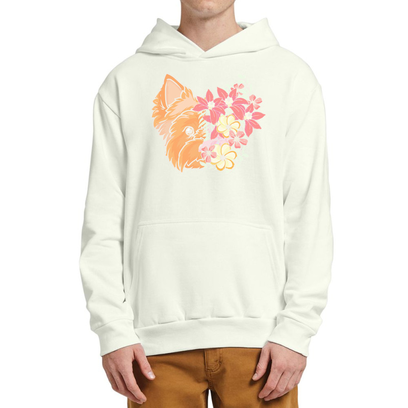 Yorkie T  Shirt Yorkshire Terrier With Flowers T  Shirt Urban Pullover Hoodie by gstamm | Artistshot