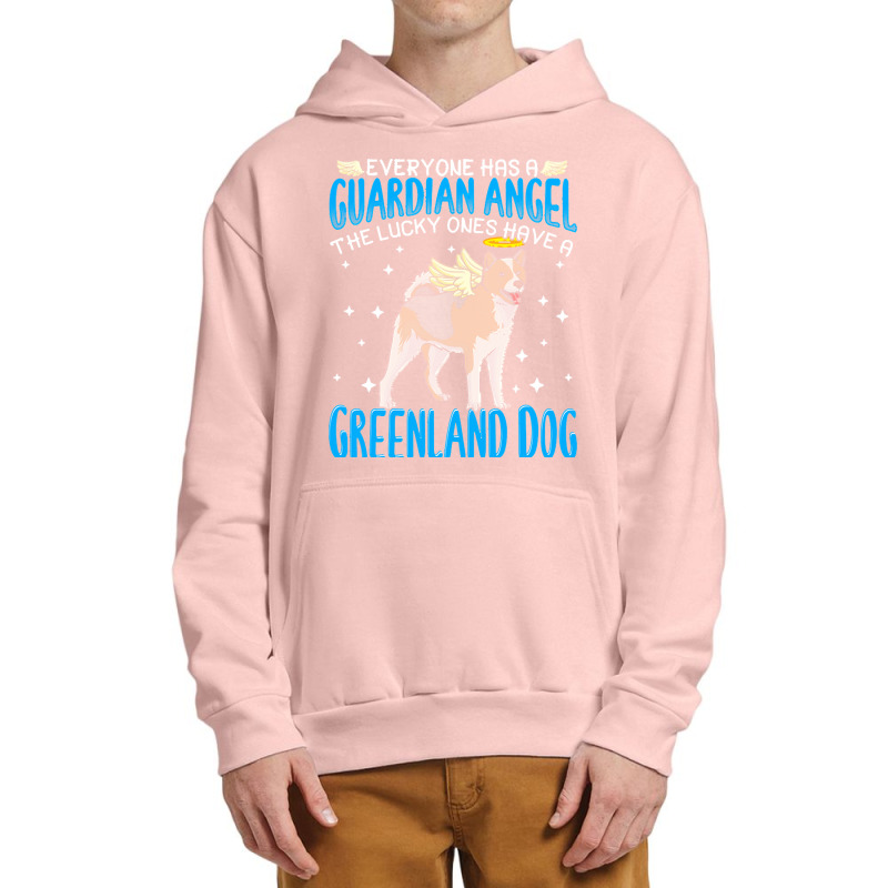 Greenland Dog T  Shirt Greenland Dog With Guardian Angel T  Shirt Urban Pullover Hoodie | Artistshot