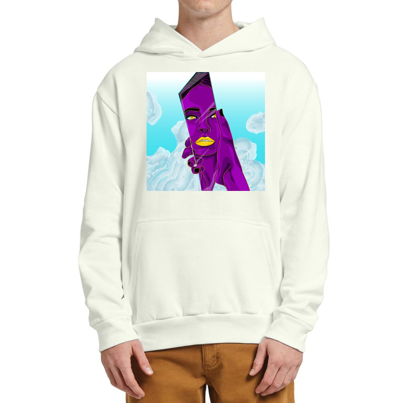 Broken Mirror Tells Her Worth Urban Pullover Hoodie | Artistshot