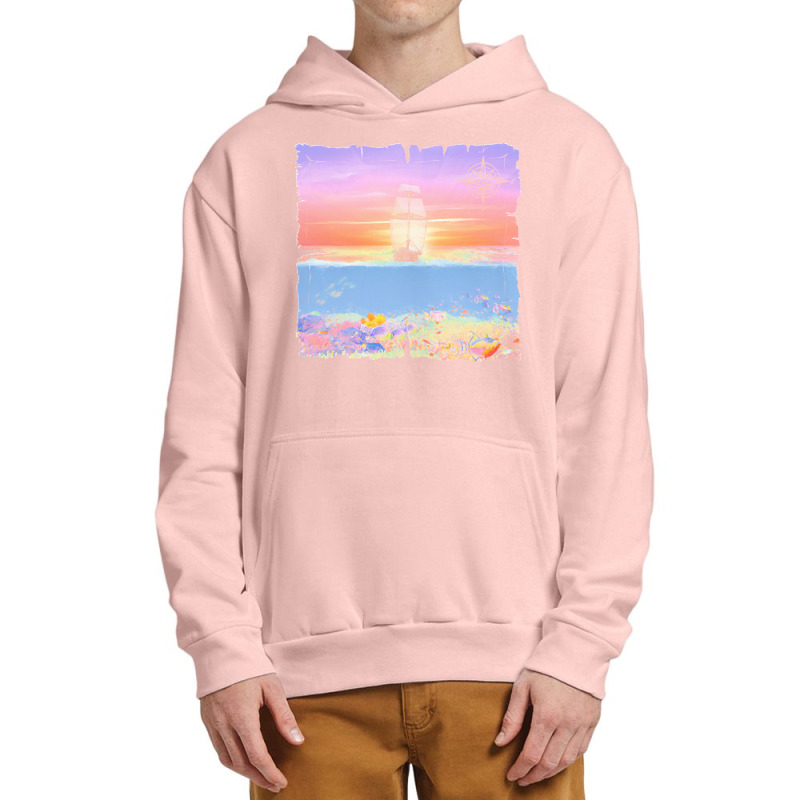 Sailing Ship T  Shirt Sunset Sail T  Shirt Urban Pullover Hoodie | Artistshot