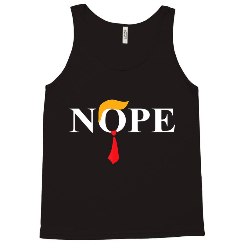 Donald Trump Nope Anti Trump Haircut Tie Tank Top | Artistshot