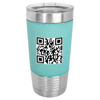 Art Qr Code Leatherette Tumbler | Artistshot