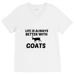 goat life is better V-Neck Tee | Artistshot
