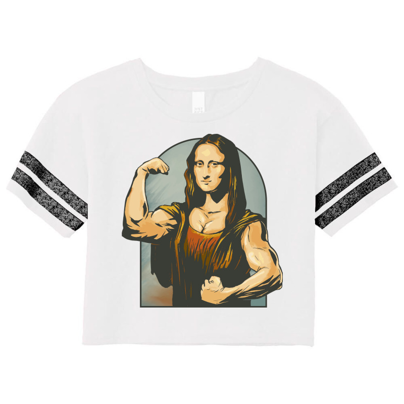 Work Out Mona Lisa Scorecard Crop Tee by D'Metra | Artistshot