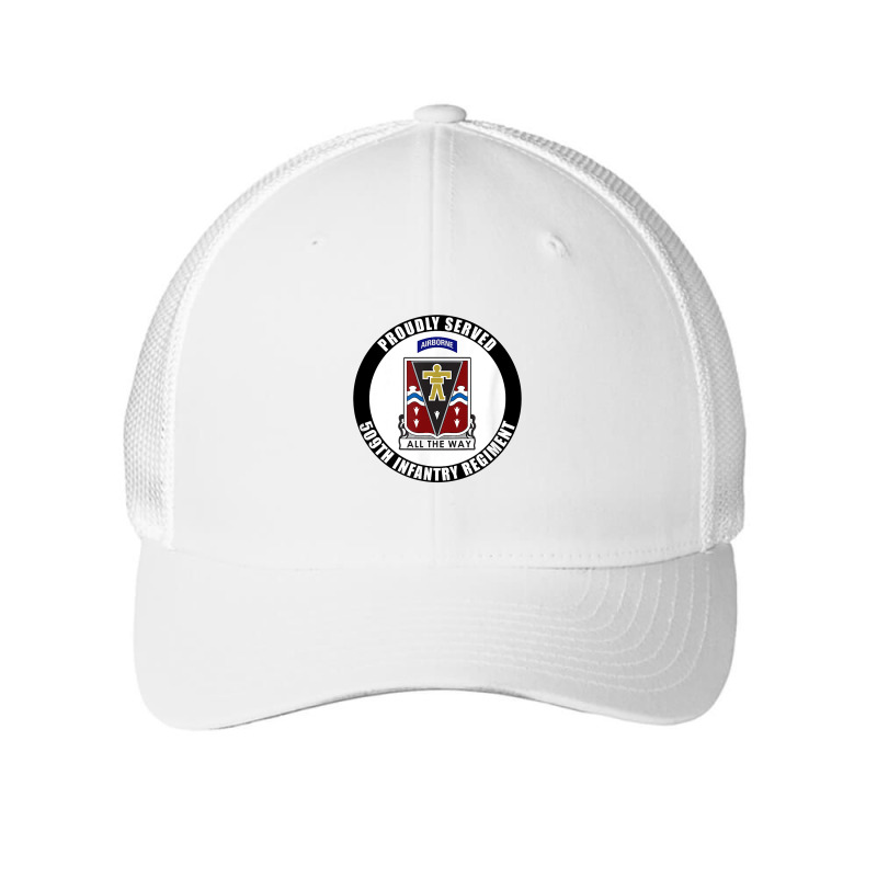 Proudly Served 509th Infantry Regiment Airborne Army Veteran T Shirt Mesh cap by cm-arts | Artistshot