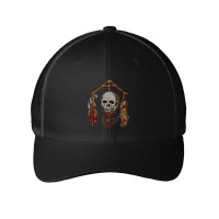 Roman Memento Mori Mosaic (black) Mesh Cap | Artistshot