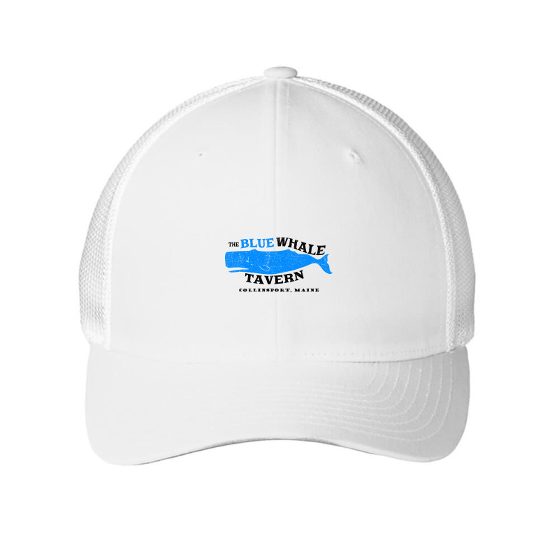 Blue Whale Tavern Distressed Mesh cap by poppyallen | Artistshot